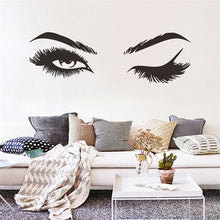 Load image into Gallery viewer, 2 PCS/Set Makeup Shop Beauty Studio Decoration Personality Eyebrow Wall Sticker