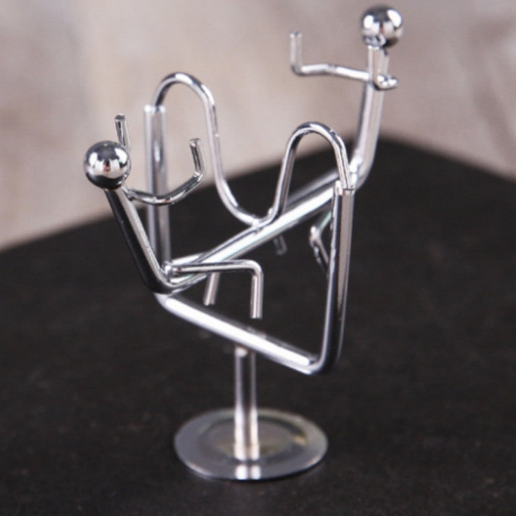 Mini Balance Little Iron Man Decompression Ornament Tumbler Sports Metal Crafts