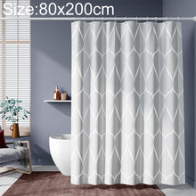 Load image into Gallery viewer, Shower Curtain Waterproof Bathroom Geometric Light Grey Bath Curtains, 80x180cm, 80x200cm, 100x180cm, 100x200cm, 120x180cm, 120x200cm, 150x180cm, 150x200cm, 180x180cm, 180x200cm, 200x180cm, 200x200cm, 220x200cm, 240x200cm, 260x200cm, 280x200cm, 300x200cm