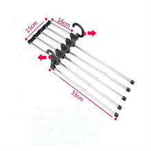 Load image into Gallery viewer, Multifunctional  5 in 1 Telescopic Folding Wardrobe Magic Trousers Rack, 5 in 1 Telescopic Rack