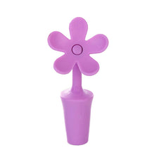 Load image into Gallery viewer, 5 PCS Silicone Wine Stopper Flower Beer Stopper, 5 PCS Flower Shape(Purple), 5 PCS Flower Shape(Red), 5 PCS Flower Shape(Blue)