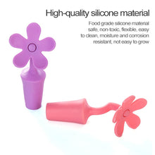 Load image into Gallery viewer, 5 PCS Silicone Wine Stopper Flower Beer Stopper, 5 PCS Flower Shape(Purple), 5 PCS Flower Shape(Red), 5 PCS Flower Shape(Blue)