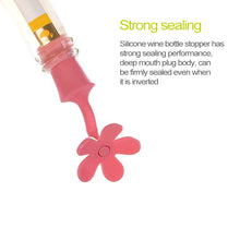 Load image into Gallery viewer, 5 PCS Silicone Wine Stopper Flower Beer Stopper, 5 PCS Flower Shape(Purple), 5 PCS Flower Shape(Red), 5 PCS Flower Shape(Blue)