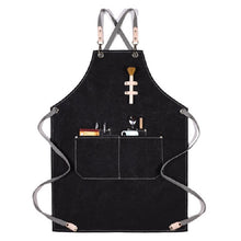 Load image into Gallery viewer, Barbecue Cooking Bartender Antifouling Thick Canvas Apron