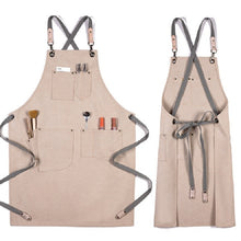 Load image into Gallery viewer, Barbecue Cooking Bartender Antifouling Thick Canvas Apron