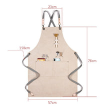Load image into Gallery viewer, Barbecue Cooking Bartender Antifouling Thick Canvas Apron