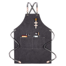 Load image into Gallery viewer, Barbecue Cooking Bartender Antifouling Thick Canvas Apron