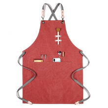 Load image into Gallery viewer, Barbecue Cooking Bartender Antifouling Thick Canvas Apron