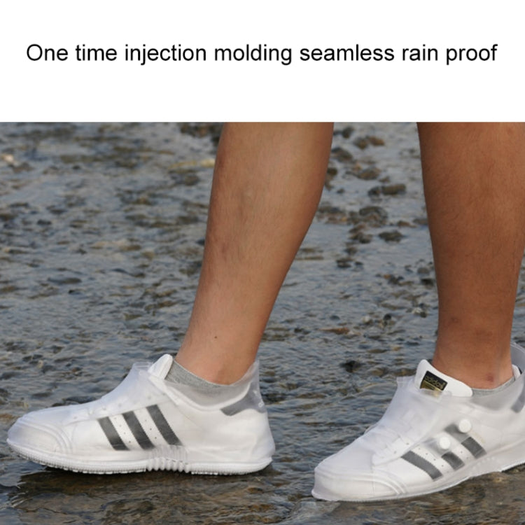 Low Toe Shoe Covers Men And Women Non-Slip Thick Bottom Flip Buckle Waterproof Rain Boots, Size:, 36/37, 38/39, 40/41, 42/43, 44/45