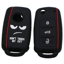 Load image into Gallery viewer, Do not Touch My Key Style Silicone Car Key Cover for Volkswagen Jetta Polo Passat Skoda Tiguan Golf, For Volkswagen Jetta Polo Passat Skoda Tiguan Golf