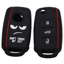 Load image into Gallery viewer, Do not Touch My Key Style Silicone Car Key Cover for Volkswagen Jetta Polo Passat Skoda Tiguan Golf, For Volkswagen Jetta Polo Passat Skoda Tiguan Golf