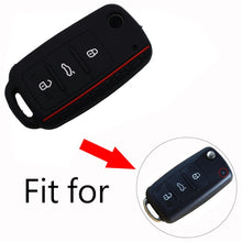 Load image into Gallery viewer, Do not Touch My Key Style Silicone Car Key Cover for Volkswagen Jetta Polo Passat Skoda Tiguan Golf, For Volkswagen Jetta Polo Passat Skoda Tiguan Golf