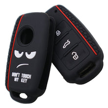 Load image into Gallery viewer, Do not Touch My Key Style Silicone Car Key Cover for Volkswagen Jetta Polo Passat Skoda Tiguan Golf, For Volkswagen Jetta Polo Passat Skoda Tiguan Golf