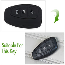 Load image into Gallery viewer, Silicone Car Key Cover for Ford Kuga Focus 3 4 Ecosport Fiesta, For Ford Kuga Focus