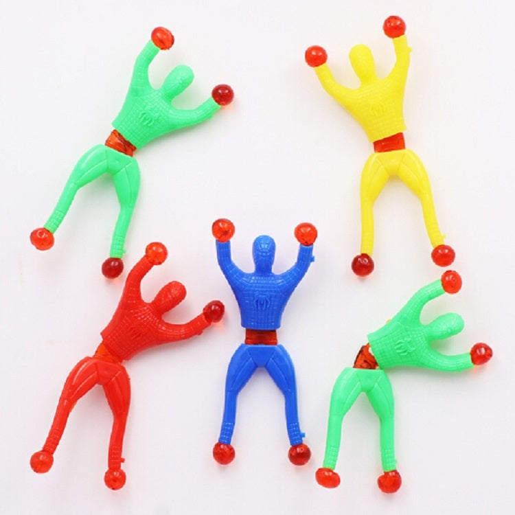 20 PCS Sticky Climbing Wall Superman Climber Toy,  Random Color Delivery