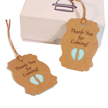Load image into Gallery viewer, 50pcs / Set Thank You For Coming Kraft Paper Baby Shower Birthday Party Lable