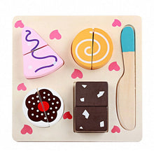 Load image into Gallery viewer, Children Wooden Cutting Fruits and Vegetables Educational Toys Kitchen Pretend Game Cooking Educational Toys