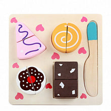 Load image into Gallery viewer, Children Wooden Cutting Fruits and Vegetables Educational Toys Kitchen Pretend Game Cooking Educational Toys