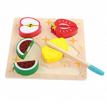 Load image into Gallery viewer, Children Wooden Cutting Fruits and Vegetables Educational Toys Kitchen Pretend Game Cooking Educational Toys