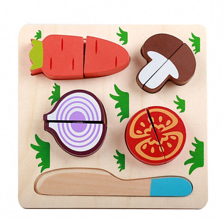 Children Wooden Cutting Fruits and Vegetables Educational Toys Kitchen Pretend Game Cooking Educational Toys