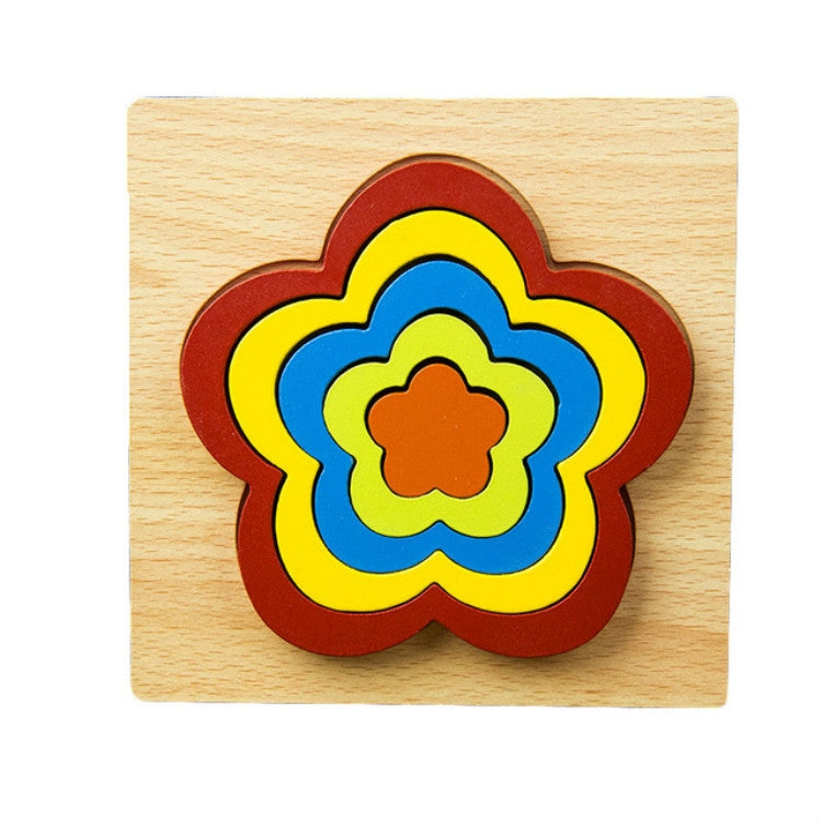 DIY Creative 3D Wooden Puzzle Geometry Shape Puzzle Children Educational Toys