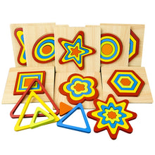 Load image into Gallery viewer, DIY Creative 3D Wooden Puzzle Geometry Shape Puzzle Children Educational Toys