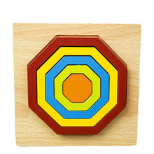 Load image into Gallery viewer, DIY Creative 3D Wooden Puzzle Geometry Shape Puzzle Children Educational Toys