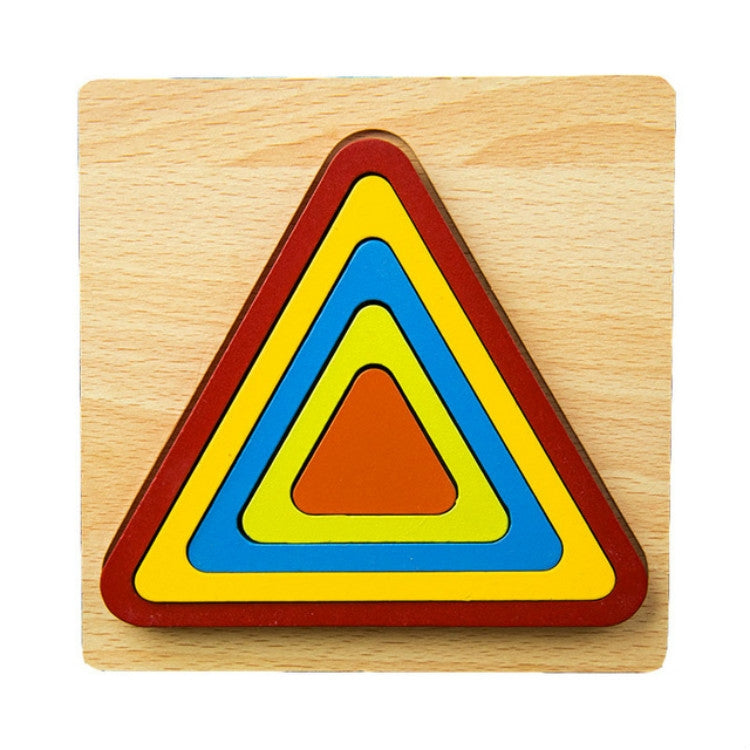 DIY Creative 3D Wooden Puzzle Geometry Shape Puzzle Children Educational Toys