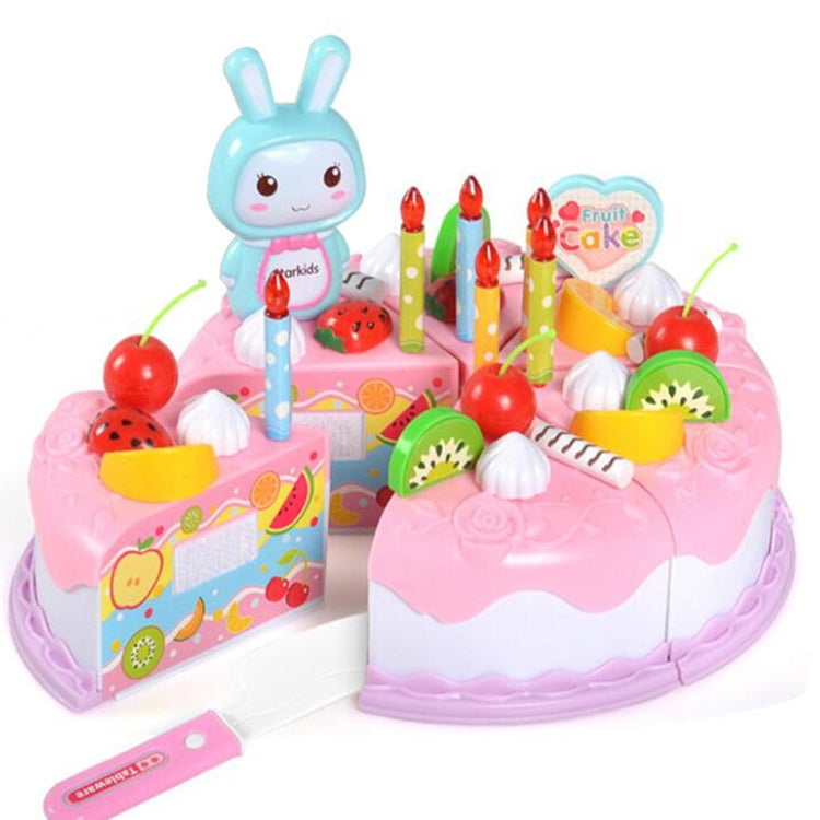 Kitchen Toys Cake Food DIY Pretend Play Fruit Cutting Birthday Toys for Children  Kids Gift