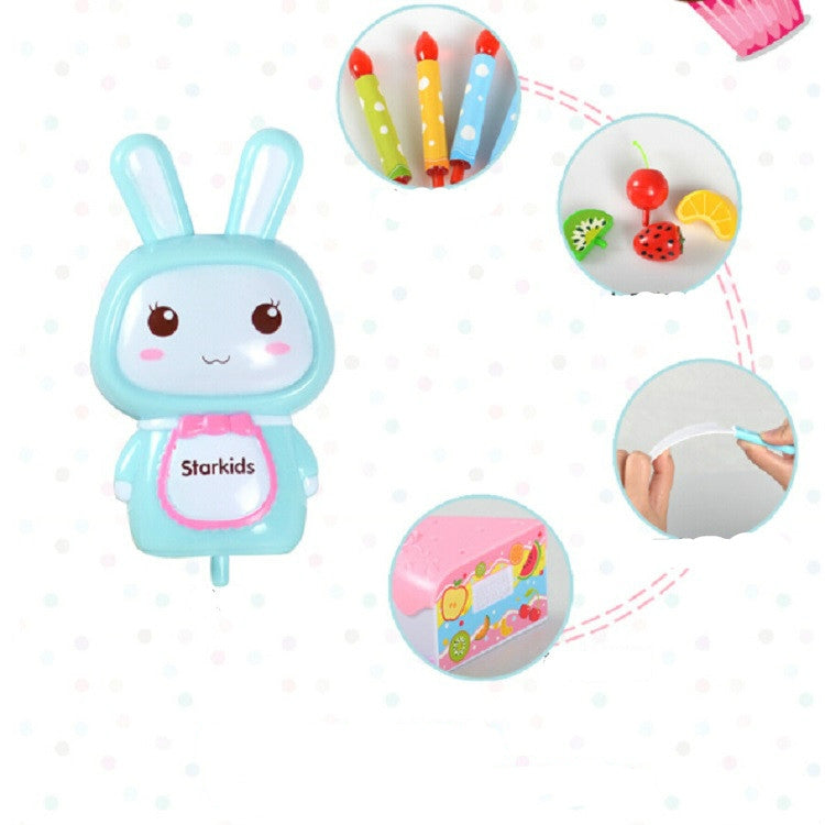 Kitchen Toys Cake Food DIY Pretend Play Fruit Cutting Birthday Toys for Children  Kids Gift