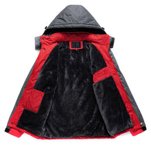 Load image into Gallery viewer, Men Winter Thick Fleece Waterproof Outwear Down Jackets Coats, XL, XXL, XXXL, XXXXL, XXXXXL