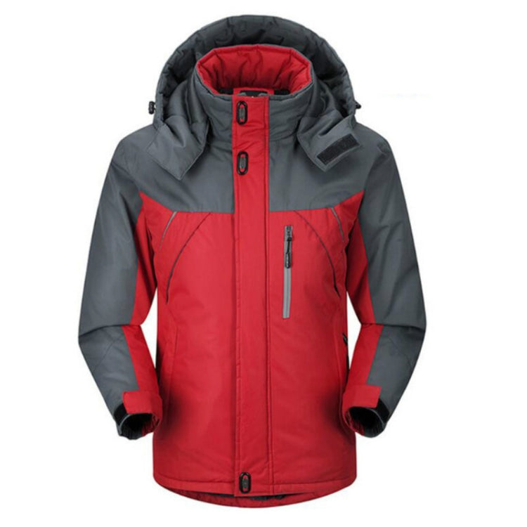 Men Winter Thick Fleece Waterproof Outwear Down Jackets Coats, XL, XXL, XXXL, XXXXL, XXXXXL
