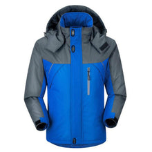 Load image into Gallery viewer, Men Winter Thick Fleece Waterproof Outwear Down Jackets Coats, XL, XXL, XXXL, XXXXL, XXXXXL