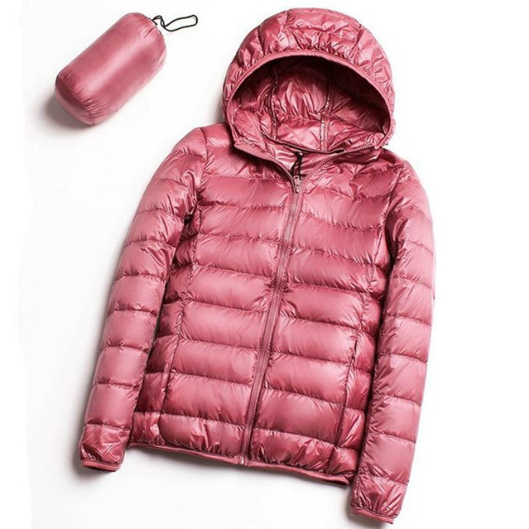 Casual Ultra Light White Duck Down Jacket Women Autumn Winter Warm Coat Hooded Parka, M, L, XL, XXL, XXXL, XXXXL