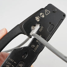Load image into Gallery viewer, Multifunctional Seven-type Through-hole Crystal Head 6P8P Wire Stripping Network Tool Extrusion Crimping Wire Network Cable Pliers