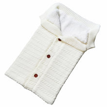 Load image into Gallery viewer, Warm Soft Cotton Knitting Envelope Newborn Baby Sleeping Bag
