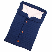Load image into Gallery viewer, Warm Soft Cotton Knitting Envelope Newborn Baby Sleeping Bag