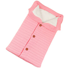 Load image into Gallery viewer, Warm Soft Cotton Knitting Envelope Newborn Baby Sleeping Bag