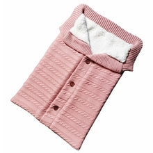 Load image into Gallery viewer, Warm Soft Cotton Knitting Envelope Newborn Baby Sleeping Bag