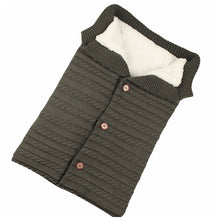 Load image into Gallery viewer, Warm Soft Cotton Knitting Envelope Newborn Baby Sleeping Bag