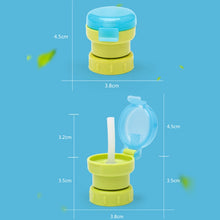 Load image into Gallery viewer, Children Portable Bottled Drinks Anti-overflow Anti-squash Replacement Straw Cap, Green, Red, Blue, Yellow