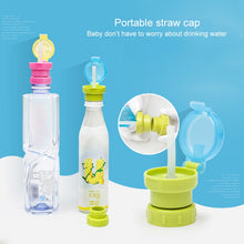 Load image into Gallery viewer, Children Portable Bottled Drinks Anti-overflow Anti-squash Replacement Straw Cap, Green, Red, Blue, Yellow
