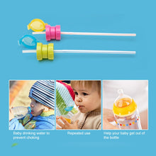Load image into Gallery viewer, Children Portable Bottled Drinks Anti-overflow Anti-squash Replacement Straw Cap, Green, Red, Blue, Yellow