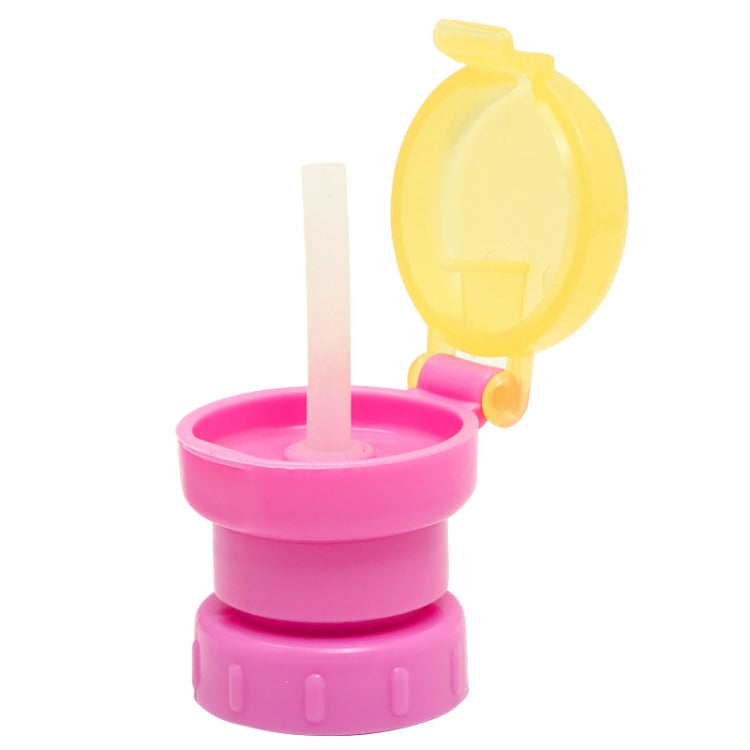 Children Portable Bottled Drinks Anti-overflow Anti-squash Replacement Straw Cap, Green, Red, Blue, Yellow