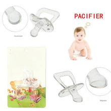 Load image into Gallery viewer, Baby Products Full Silicone Round Head Thumb Transparent Pacifier, Thumb, Round Head