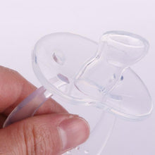 Load image into Gallery viewer, Baby Products Full Silicone Round Head Thumb Transparent Pacifier, Thumb, Round Head