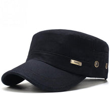 Load image into Gallery viewer, Men Washed Distress Bamboo Cotton Cloth Cap Large Mesh Flat Cap