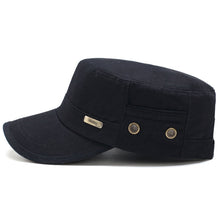 Load image into Gallery viewer, Men Washed Distress Bamboo Cotton Cloth Cap Large Mesh Flat Cap