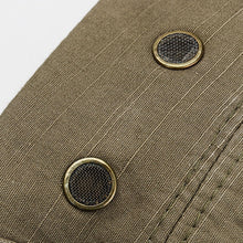 Load image into Gallery viewer, Men Washed Distress Bamboo Cotton Cloth Cap Large Mesh Flat Cap