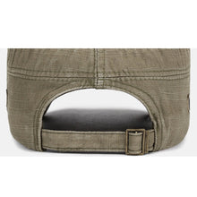 Load image into Gallery viewer, Men Washed Distress Bamboo Cotton Cloth Cap Large Mesh Flat Cap